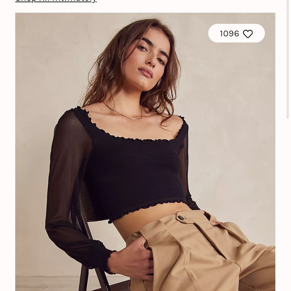 Free People Meet Me in the Middle Long Sleeve